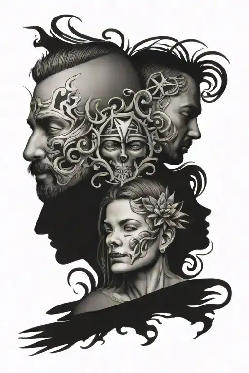 symbolic tattoo brother mom dad   tattoo design idea