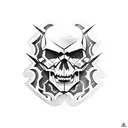 decepticon skull logo tattoo design idea