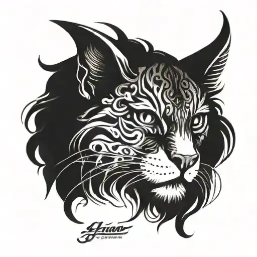 hiphop gang mood persian tattoo design idea