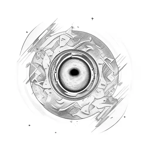 Blackhole interstellar  tattoo design idea