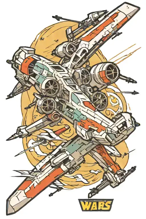 Star Wars X-Wing  tattoo design idea