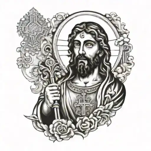 San Judas Tadeo tattoo design idea