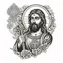 San Judas Tadeo tattoo design idea