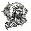 San Judas Tadeo tattoo design idea