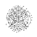  stickman and circle with "idiotas" in morse  tattoo design idea