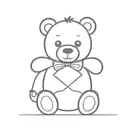 teddy bear tattoo design idea