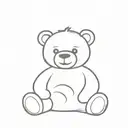 teddy bear tattoo design idea