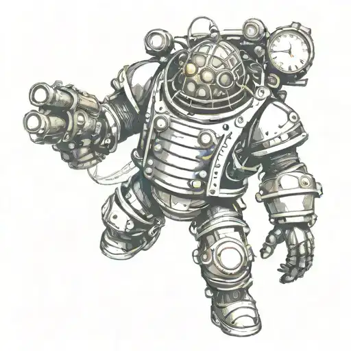 bioshock big daddy tattoo design idea
