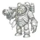 bioshock big daddy tattoo design idea