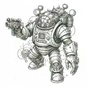 bioshock big daddy tattoo design idea