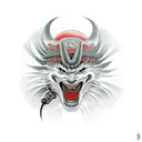 jdm car, rising sun, samurai tattoo design idea