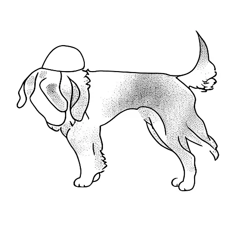 bernese mountain dog tattoo design idea