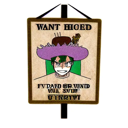 straw hat 5th gear wanted poster  tattoo design idea