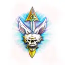 st michael with a sword tattoo design idea