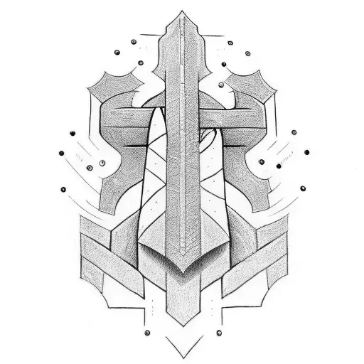 thors hammer tattoo design idea