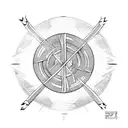 thors hammer tattoo design idea