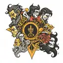 all thinkers together forming a tattoo design idea