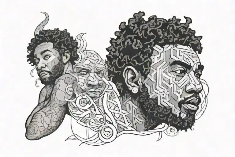 L 3005 childish gambino tattoo design idea