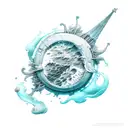 ocean water  imagination tattoo design idea