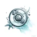 ocean water  imagination tattoo design idea