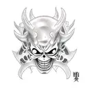 demon mode zoro one piece tattoo design idea