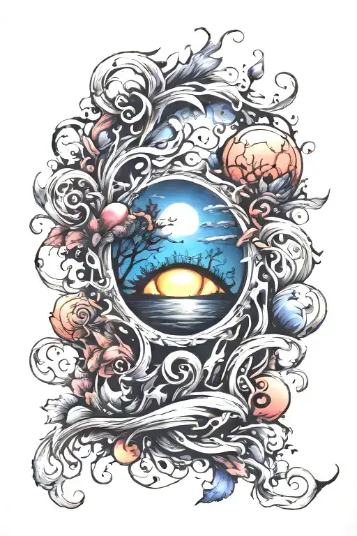 twilight tattoo design idea