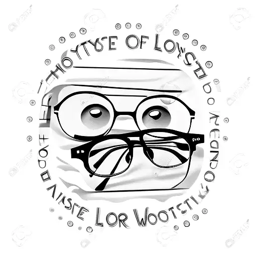 eyeglasses with the words Don't lose sight tattoo design idea