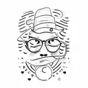 eyeglasses with the words Don't lose sight tattoo design idea