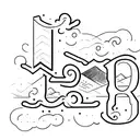 Letters A R C and J cursive handwriting aligned in a row  tattoo design idea