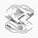 Letters A R C and J cursive handwriting aligned in a row  tattoo design idea