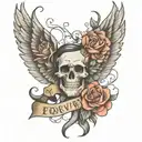 forever and always tattoo design idea
