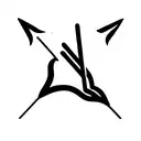 Sagittarius arrow tattoo design idea
