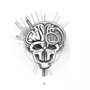 libra brain vs heart  tattoo tattoo design idea
