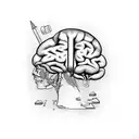 libra brain vs heart  tattoo tattoo design idea