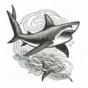 shark tattoo design idea