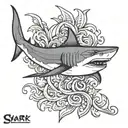 shark tattoo design idea
