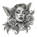 emotions tattoo design idea