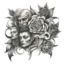emotions tattoo design idea