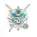 indio piel roja  tattoo design idea