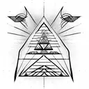 pyramid  tattoo design idea