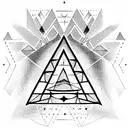 pyramid  tattoo design idea