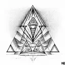 pyramid  tattoo design idea
