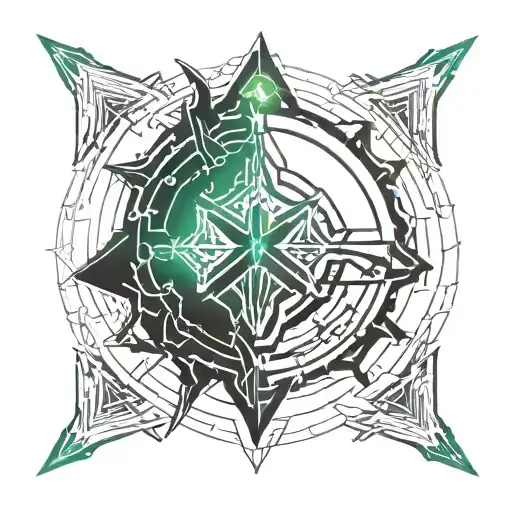Warframe lesion tattoo design idea