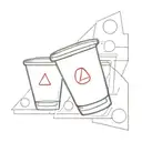 3 red solo cups in triangle form with the number 2 on 2 cups & the number 4 on one cup with a ping pong ball beside it tattoo design idea