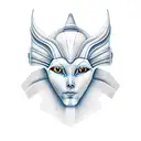 alien sphinx tattoo design idea