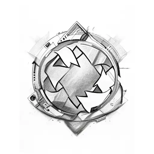 The words "Gary Anderson" with a recycling symbol tattoo design idea