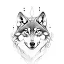 rose, wolf, eagle, sleeve. tattoo design idea