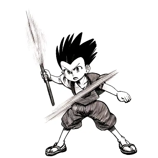 Gon Freecs tattoo design idea