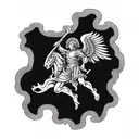 saint micheal  tattoo design idea