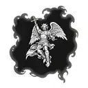 saint micheal  tattoo design idea